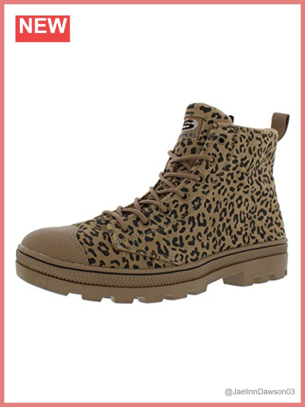 Skechers Ankle Boots - Synthetic Rubber, Lace-Up, Low-Top